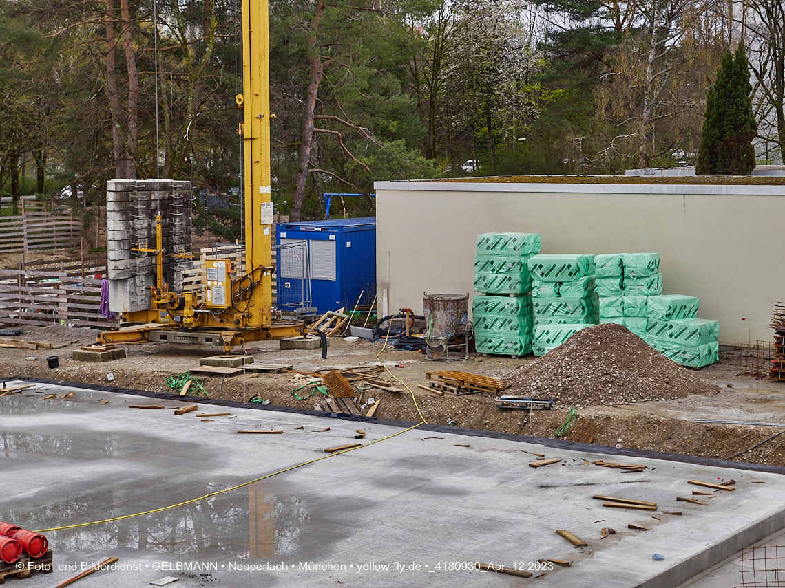 12.04.2023 - Baustelle Haus für Kinder in Neuperlach